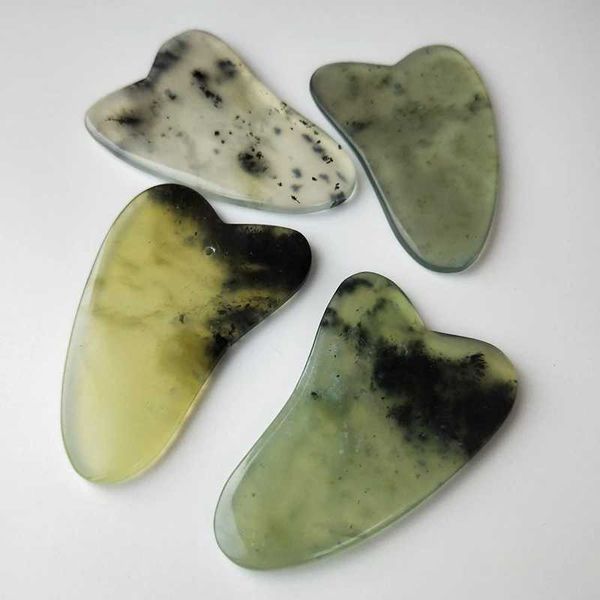 Rochas de massagem Rochas 1PCS Gua Sha Raspador Natura