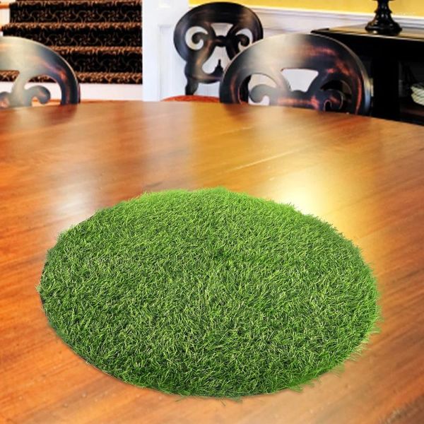 Masa bezi yapay çim paspas yer paspas placemats için mutfak kahve aksesuarları bar dekorasyon sonbahar açık