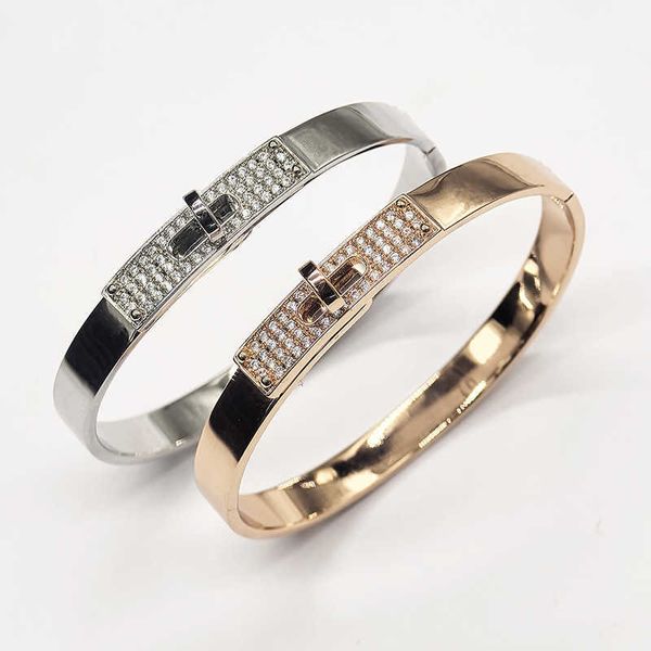 H Armband Neues Schwein Nasenrund -Knopf -Set Diamantarmband mit einfachem und modischem Design Instagram Rosegold Armband als Geschenk für die beste Freundin der Mädchen