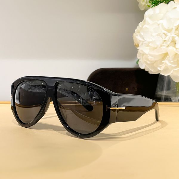 Glasses de sol designer Tom mass copos robusta quadro de placa ft1044 Moda de grandes dimensões Ford óculos de sol para mulheres estilos polarizados esportivos negros com caixa original