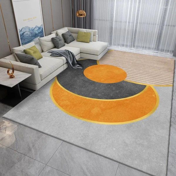 Tappeti moderni moderni moderni da letto minimalista moquette soggiorno studia tappeto di alto livello di tappeti decorativi non slip