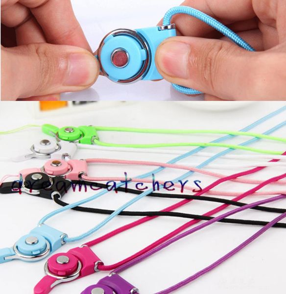 Geflochtener Lanyard -Schlingen -Finger -Ring für Mobiltelefone Nackenmode Universal Nylon Hanging Seilgurt für iPhone 6 6s Hülle Abdeckung ID CAR1133093