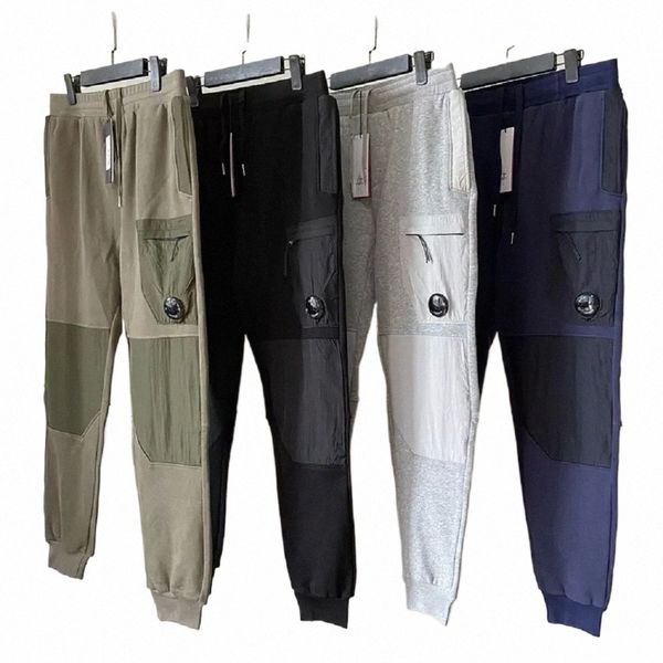 9 Farbdiagal Fleece Mixed Utility Hosen ein Objektivtasche Panthosen Outdoor-Männer Taktische Hose Loose Tracksuit Größe M-XXL CP F7ML##