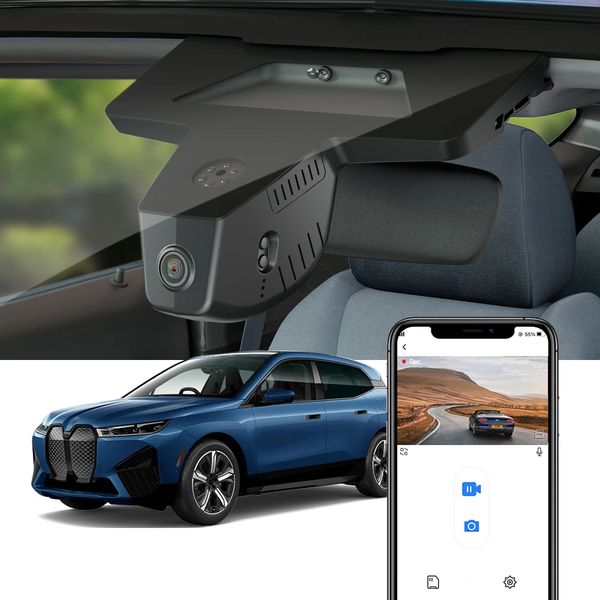 Dash cam per BMW IX 2022 2023 2024 Honsoee 4K 2160p OEM Look Car DVR Video registratore Dashcam Wifi Connection Contorl mediante app