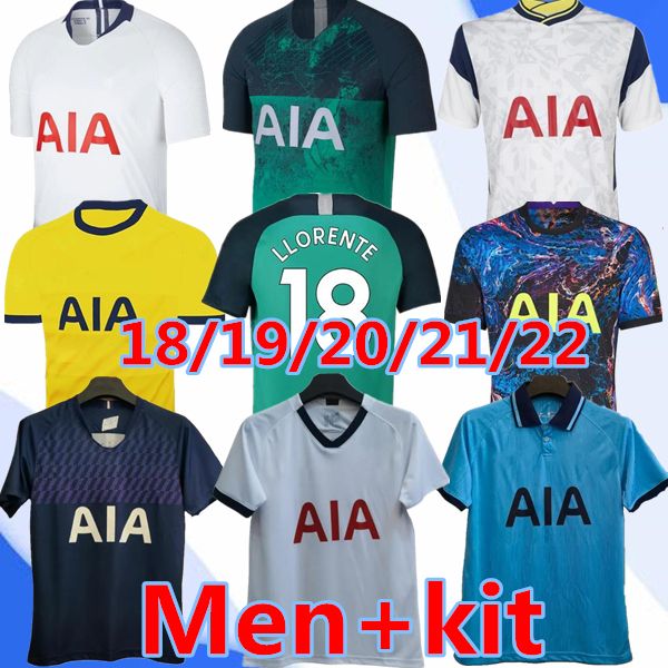 18 19 20 21 22 Purs Kit Adult Kane Son Dele Bale Jersey Soccer Home 3rd Hojbjerg Bergwijn Spurs Lo Celso 2023 2024 Verde Lucas Men Kit Futebol Uniformes