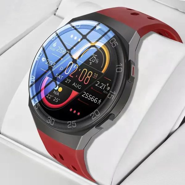 2024 Smart Watch GT2e Männer Frauen True Blood Oxygen Full Touch Benutzerdefiniertes Zifferblatt Anruferinnerung Sportuhr Fitness Smartwatch für iPhone Xiaomi Huawei Samsung Uhr