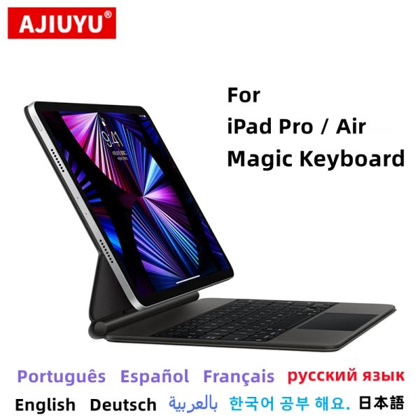 Mäuse Iuyu Magic Tastatur für iPad Pro 11 Zoll 5. 4. 3. 2. 12.9 2021 2020 2018 Air 4 5 2022 Pad Tablet Smart Keyboard Cover Hülle