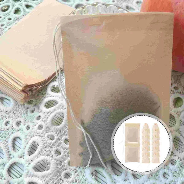 Bandejas de chá Sacos de filtro Infusor de folhas de folhas descartáveis Linheiro solto Coffee Coffee Green mais íngreme