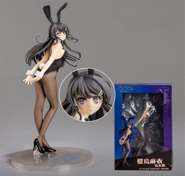 Anime Rascal träumt nicht von Hasen Mädchen Sakurajima Mai Schwester039s Traum Figur sexy Mädchen Anime PVC Actionfiguren Toys Mod5204678