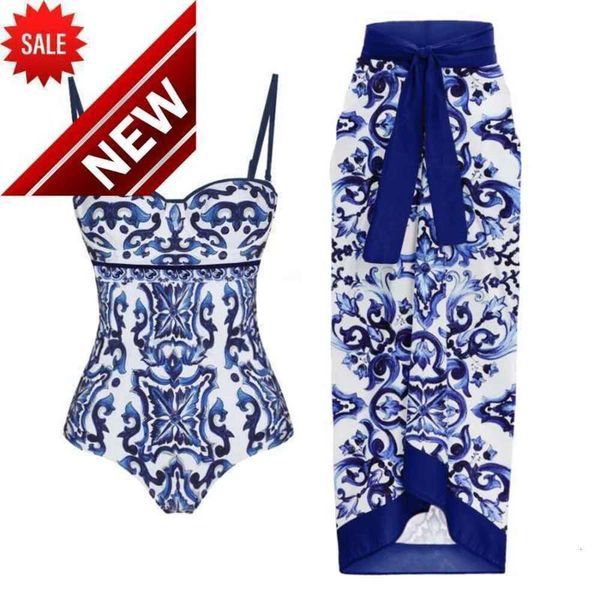 2024 neuer Modedesigner sexy Bikini Sets billige Schwimmkleidung Vintage Frauen ein Stück Badeanzug Set Luxus Tankini Sexy Strand tragen floral bedruckte Badeanzug Bikini Tank