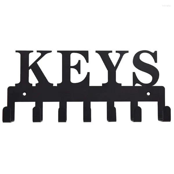 Ganchos de chave de chave de metal gancho para cabide de rack do organizador decorativo de parede com 7 corredor da porta da frente do escritório