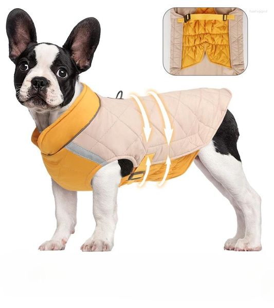 Abbigliamento per cani impermeabile a V Collar Calco inverno vestiti riflettenti per piccoli cuccioli di pet cucciolo Chihuahua Coat Pug Costume