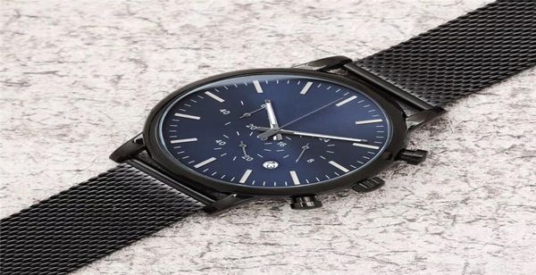 Populante marca da uomo orologio nero in acciaio in acciaio in acciaio cinghia completo Caratteristica completa a 6 pin sport orologi di lusso AR impermeabile orologio atmosferico Rel2257713