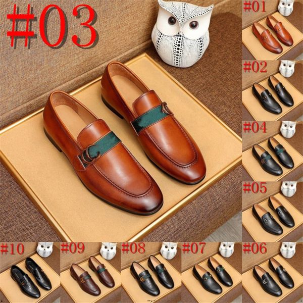 Hot Selling Casal Luxuado Dress Shoes Sapatos Casual Designer Slip-On Salurizador Soas de Sapatos de Couro de Couro masculino Sapatos Driving Sapatos 38-46