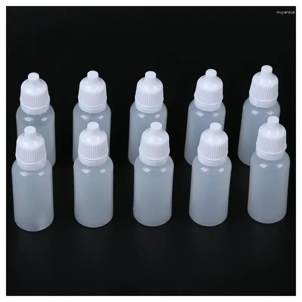 Garrafas de armazenamento 10 PCs Garrafa de plástico gota 15ml