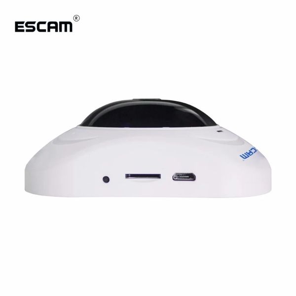 ESCAM Q8 HD 960p da 1,3 MP a 360 gradi monitoraggio panoramico monitor pesce wifi IR a infrarossi telecamera VR con audio a due vie venduto da ANPWOOFOR 960P PANORAMIC CAMERA