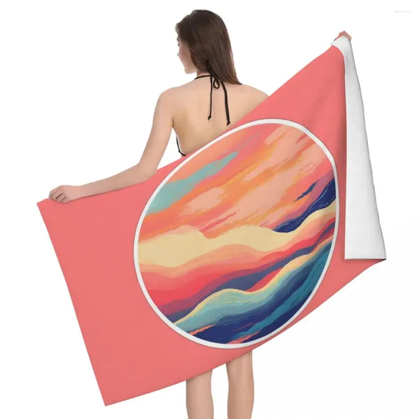 Toalha entre o mar e o céu 80x130cm Microfibre Tecidos adequados para a turnê