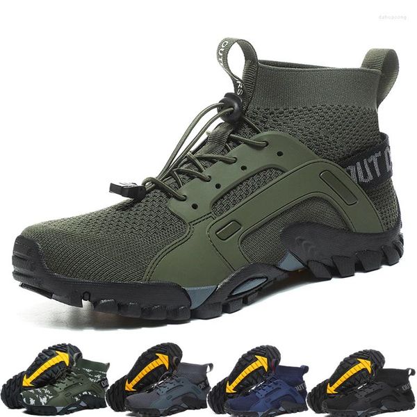 Fitnessschuhe High-Top Barfuß stromaufwärts gelegene Wassertrekking-Mountainstiefel Anti-Skid-Wanderschlneaker im Freien im Freien im Freien