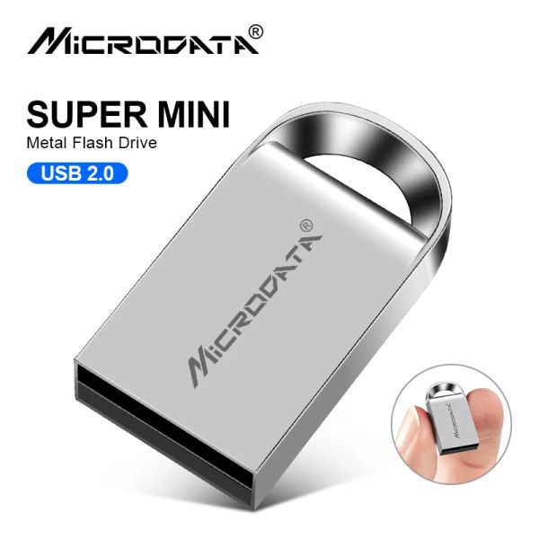 Topi Mini Metal USB 128GB USB Flash Drive Pendrive 64GB 32GB 16GB 8GB 4GB 256G Pen Drive ad alta velocità USB Drive Stick