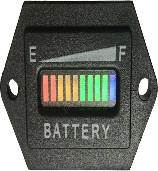 Hexagon 10 -бар светодиодный цифровой батарея индикатор батареи индикатор батареи для гольф -тележки вилочной погрузчики12V 24 В 36 В 48V8853929