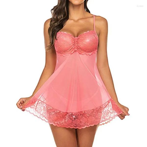 NOVO SLUCHE MUNIMENTO FELIA VELHA DOM NIMPENHO DE TULLE TULLE LACE Nightdress Sexy Lingerie trajes eróticos de vestuário exótico