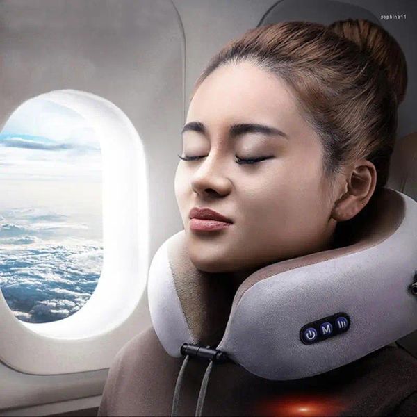 Cuscino SB Massage a forma di U spalla multifunzione e vertebra cervicale esterno elettrico per aereo