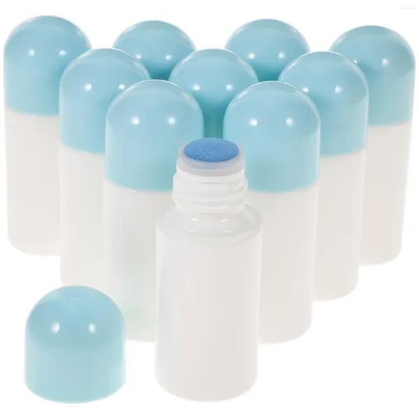 Garrafas de armazenamento 10 PCs Esponja Linimento Bottle Aplicando Recipientes de Líquidos de Cabeça PE Sub -Daub Aplicador vazio Travel