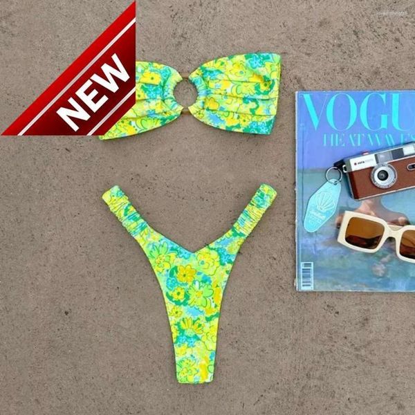 2024 Nuovo stilista di moda sexy set di bikini set da donna a buon mercato push up da bagno sexy set femminile set brasiliano set perizoma bibico da nuoto stampare