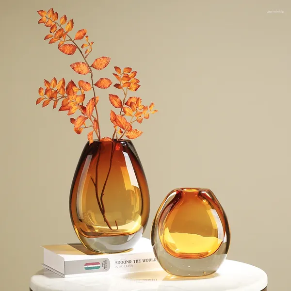 Vasos Nordic Modern Decorative Flower Vaso Bottle Interior Decor Outdoor Decor Ikebana Jarrones Decoração YX50VS
