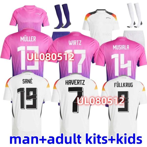 2024 Maglie da calcio della Coppa Euro Germania Hummels Gnabry 24 25 Kroos Werner Draxler Reus Muller Gotze Men Shirts Kids Kits Kits Versione giocatore a casa 230356