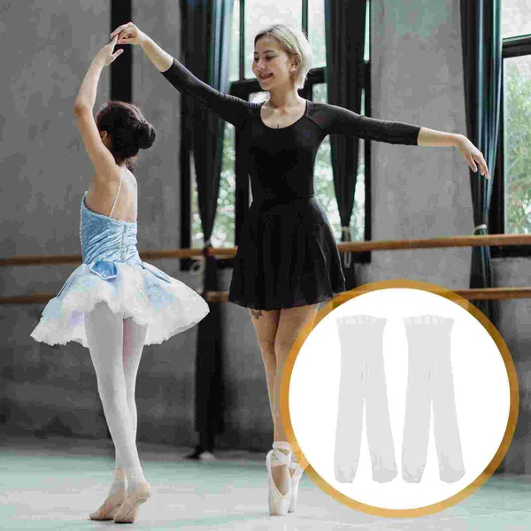 Donne calze da 2 paia per collant da balletto per adulti danza collant elastico per ragazze (altezza di adattamento delle dimensioni S