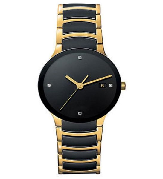Новая мода мужской женский часов Quartz Movement Luxury Watch for Man For ИСКУТНЫЕ СТАВИТЬ Керамические часы RD075809493
