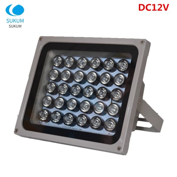 Aksesuarlar DC 12V 30pcs CCTV Dolgu Işığı 850nm Dizi LED Su Geçirmez Gece Görüşü IR Illuminator Güvenlik Kamerası için Kızılötesi Lamba