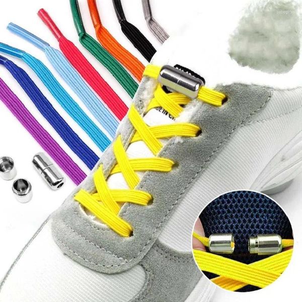 Вешалки 1Pair Unisex Quick Metal Lock Laces Crong