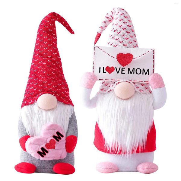 Decorazione per feste rosa bambola rossa senza volto Gift di San Valentino per amante Girl/Boy/Mother Friend Mothers Decor Supplies Forniture
