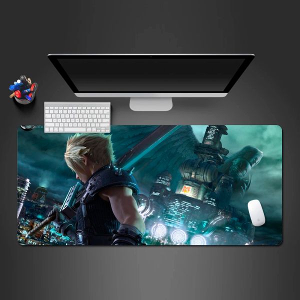 Adaptador Final Fantasy Mouse pad bestselling jogador mousepad jogador tats de jogos grandes trava lateral mouse pc jogo de computador tapetes de mesa de computador