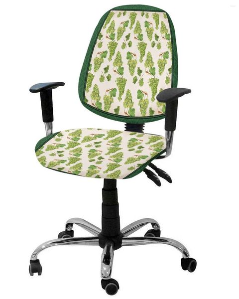 Coperture per sedie per piante vintage Frutta verde Green Elastico Polvera elastico Computer Coperchio Stretch Rimovibile Office Slip Slip Seat