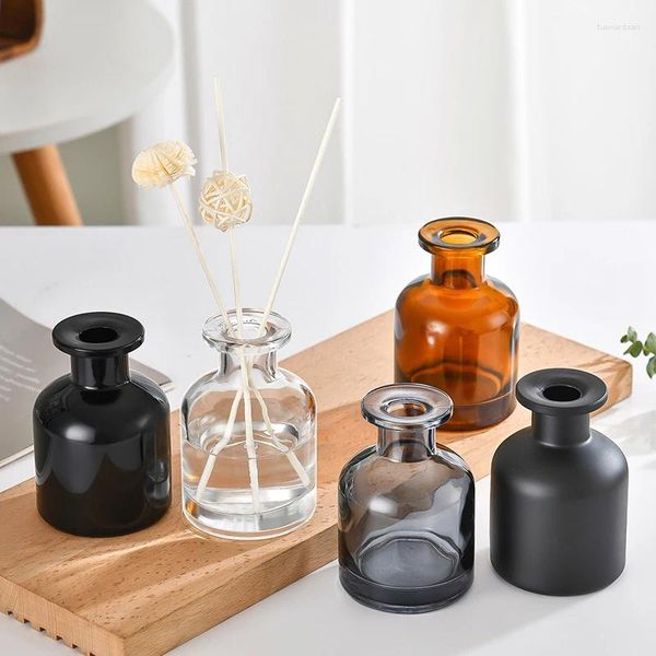 Speicherflaschen 1pcs 50 ml Home Duft Diffusor Flasche Party Geschenke Glas Behälter Reed ätherische Öl Diffusoren Sticks