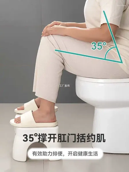Badmatten verdickte Badezimmertoilettenpedal für Kinder schwangere Frauen sitzen Fußhocker Anti-Skid-Pad