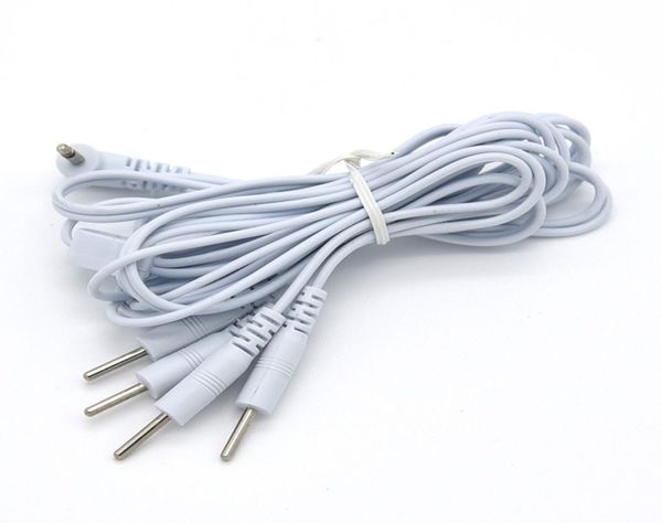 4 pinos conectam cabos de cabo para host de choque elétrico e brinquedos de plug de plugs anal massageador massager masturbador SM Player7677676