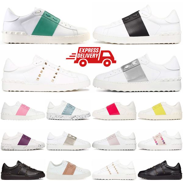 Scarpe firmate uomini donne aperte sneaker bianche band nero bianco per il cambiamento verde femmina beige lussuoso sport sport da uomo scarpa da uomo