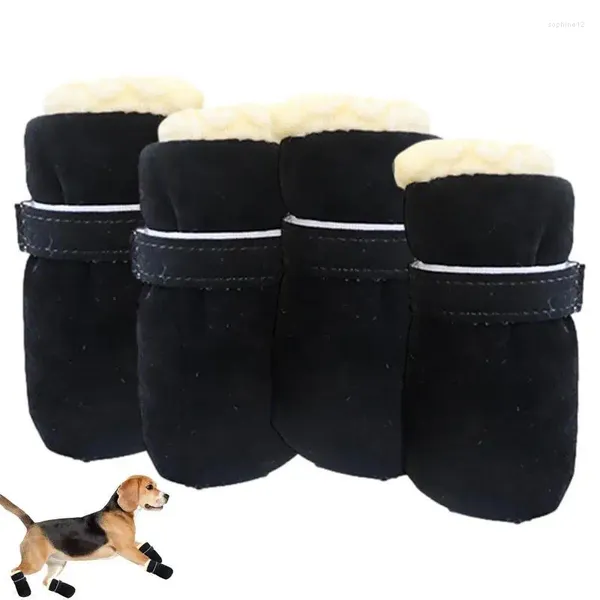 Hundebekleidung Winterstiefel Verstellbar warm bequeme weiche Solteschuhe sichern Schutz für kleine Hunde