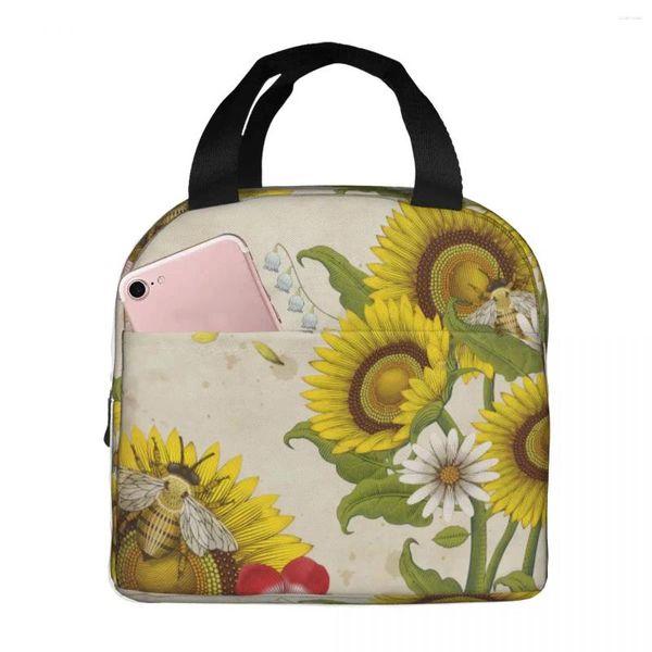 Dinnerware Retro Bees Bolsa de lancho