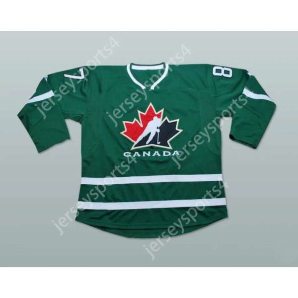 Gdsir Custom Green 87 Sidney Crosby Team Canada хоккейная майка Новый Top ED S-M-L-XL-XXL-3XL-4XL-5XL-6XL