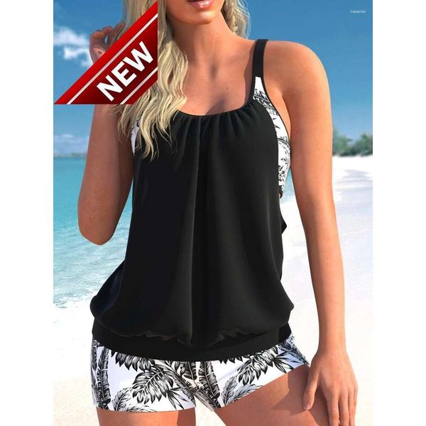 2024 Nuovo stilista di moda set di bikini sexy set di tankini stampato a buon mercato a due pezzi da bagno da bagno femminile sorseggiate femminile che nuota costume da bagno da bagno