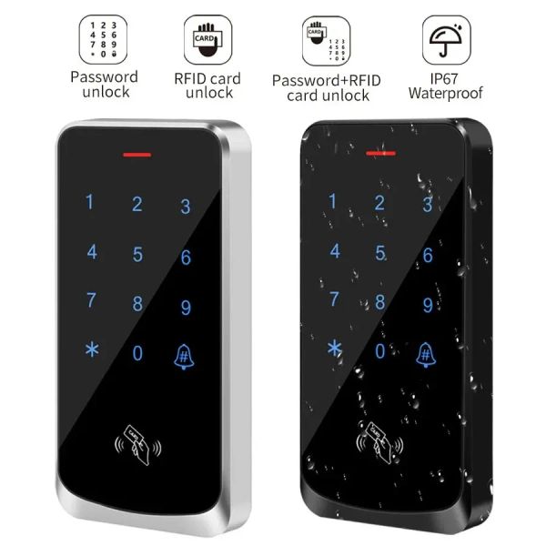 Leitores Novo IP67 RFID de água IP67 RFID 125KHz Teclado Controlador de acesso à tela Touch Acesso Proteção de segurança de bloqueio eletrônico de porta