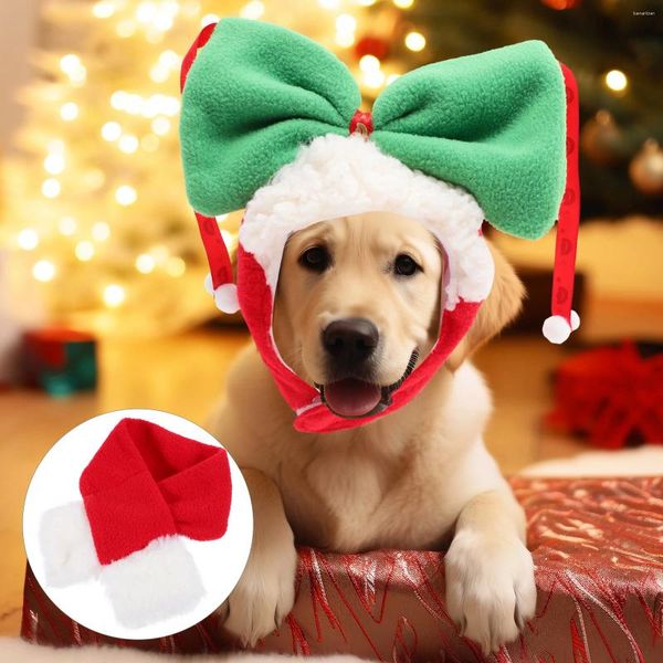 Acessórios térmicos de roupas de cachorro Pets suprimentos de chapéu quente lenço de natal capa de cabeça cães cães domésticos filhote de algodão decoração de casa chapéus