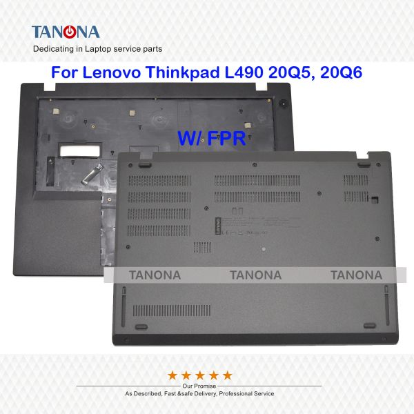 Carte origina Nuovo 02DM328 5CB0W74087 02DM330 BLK per Lenovo ThinkPad L490 Cepella tastiera Palmrest Upper Palmrest W/ FPR inferiore inferiore