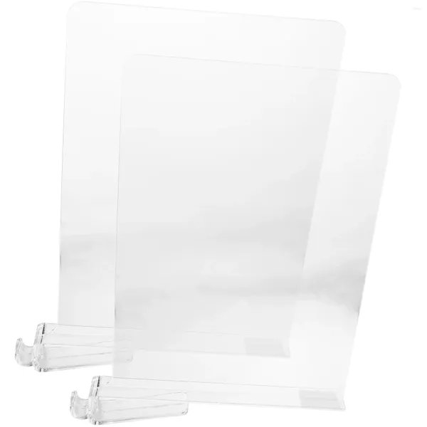 Bolsas de armazenamento 2 PCs Prateleiras Curros Organizador do armário Clear Divisores de prateleira Roupa Desktop FORNECIMENTO MULTI-FUNÇÃO Conveniente