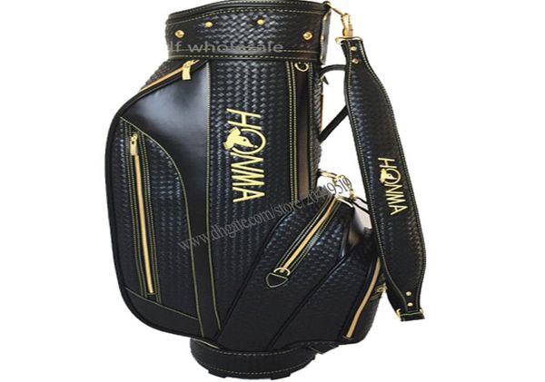 Novos sacos de golfe masculino Honma Golf Cart Bag na opção de 95 polegadas preto ou marrom touros de bola padrão 5225591